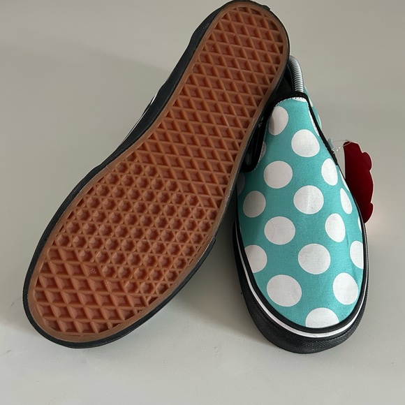Rare New Vans Men’s Size 11 Custom Polka Dotted Light Blue/Teal and Black🔥 - Picture 2 of 7